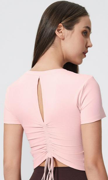 Ensemble Core Wave rose — haut vue de dos