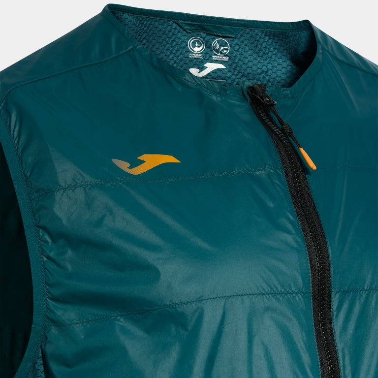 Gilet Matelassé Running Homme Joma R-City Turquoise – vue 3