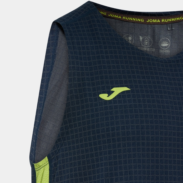 Débardeur Running Homme Joma R-City Bleu Marine – vue 3