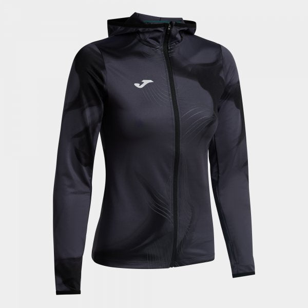 VESTE CAPUCHE RUNNING JOMA NOIR LADY