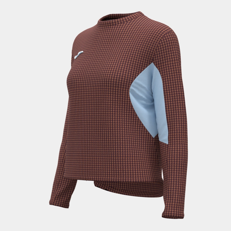 Haut Manches Longues Running Femme Joma R-City Marron – vue 2