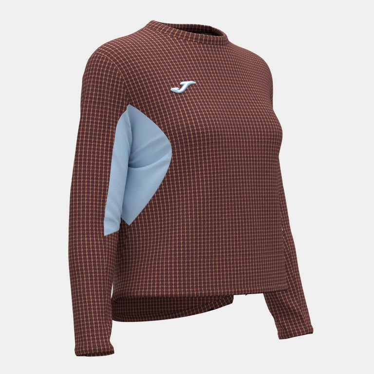 Haut Manches Longues Running Femme Joma R-City Marron – vue 5