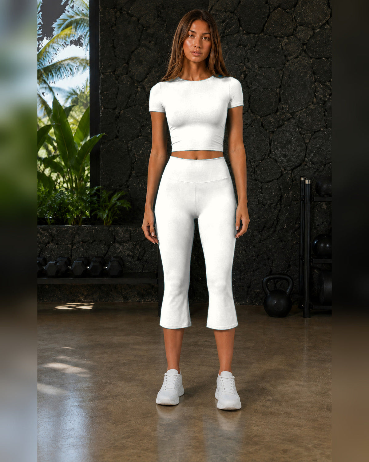 FITLINE Lagoon 04 — Tenue fitness femme — Blanc — vue principale