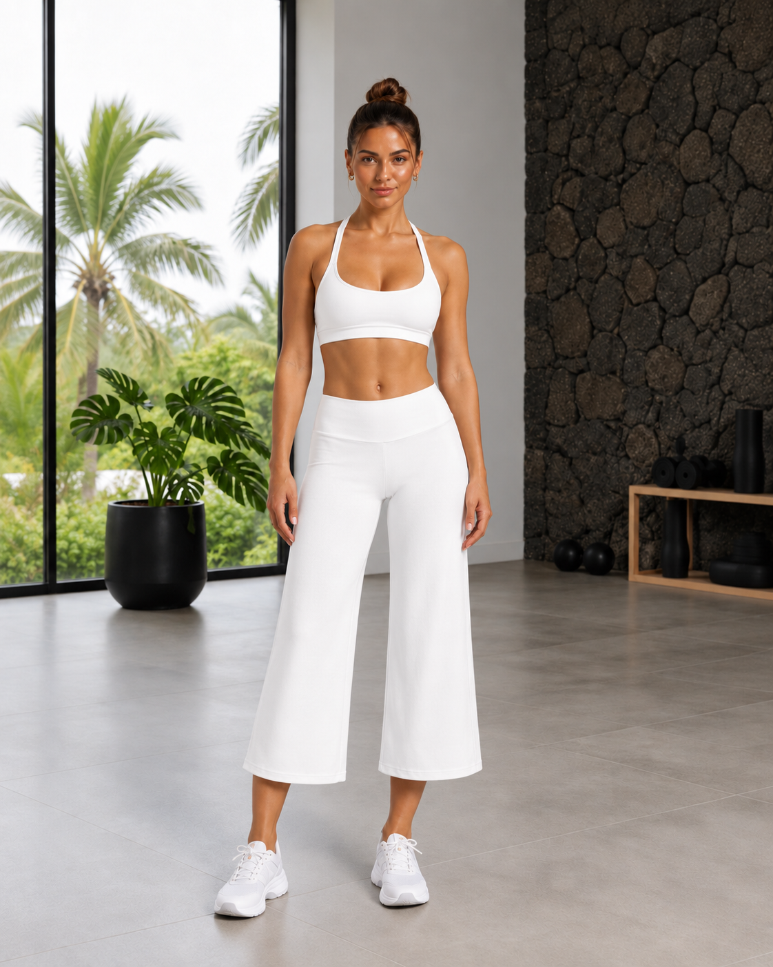 FITLINE Aura 03 — Blanc — visuel humain premium La Réunion