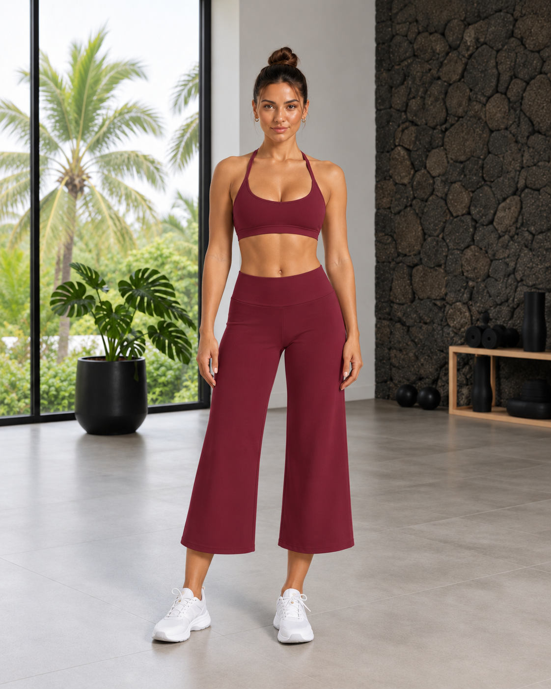 FITLINE Aura 03 — Bordeaux — visuel humain premium La Réunion