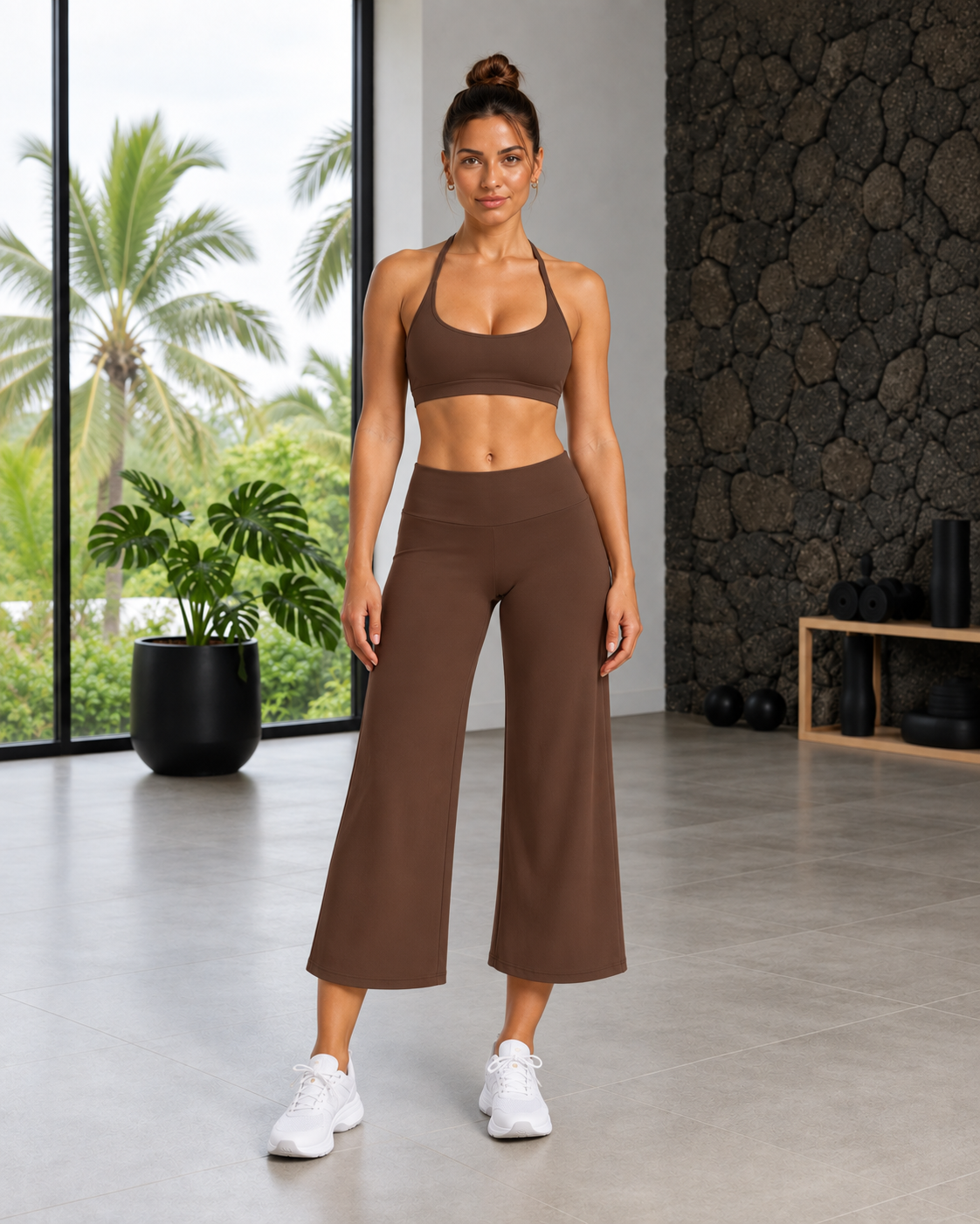 FITLINE Aura 03 — Chocolat — visuel humain premium La Réunion