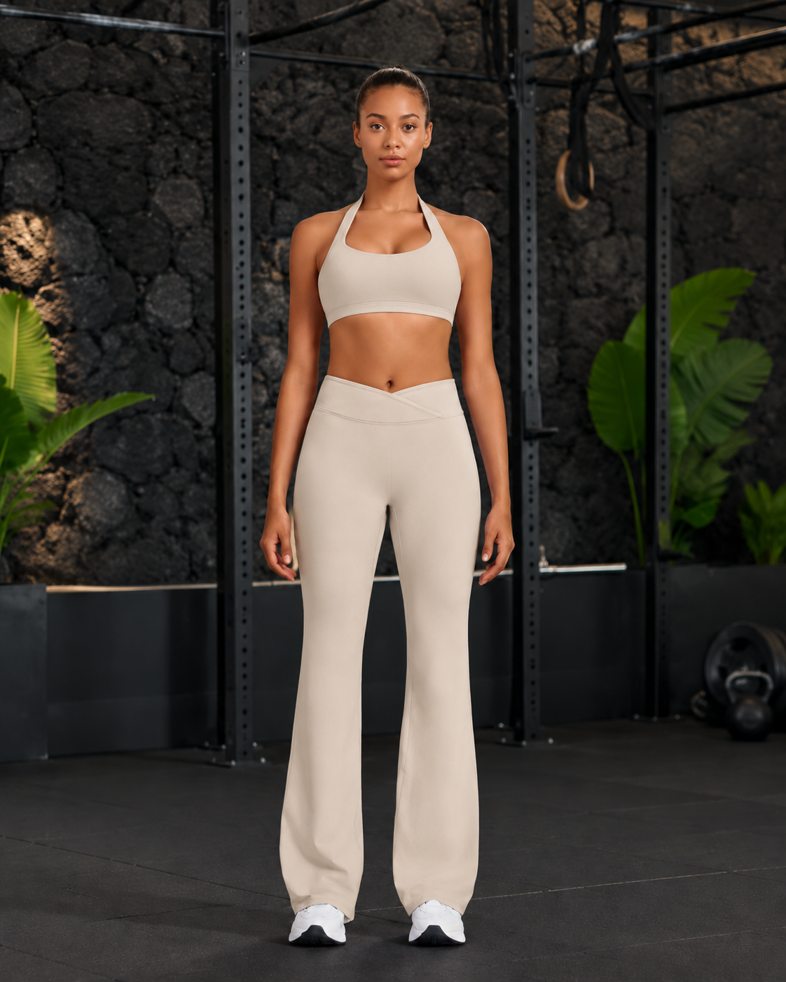 FITLINE Motion 02 beige — tenue fitness femme à La Réunion