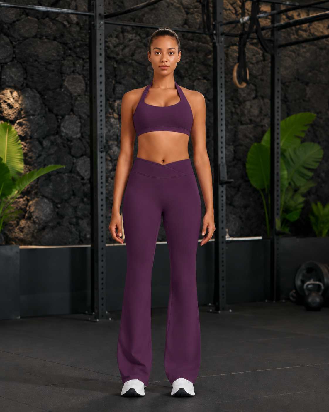 FITLINE Motion 02 prune — tenue fitness femme à La Réunion