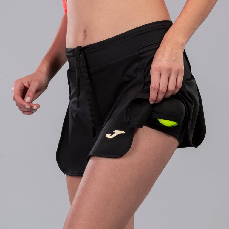 JUPE SHORT JOMA PADEL FALDA NEGRO