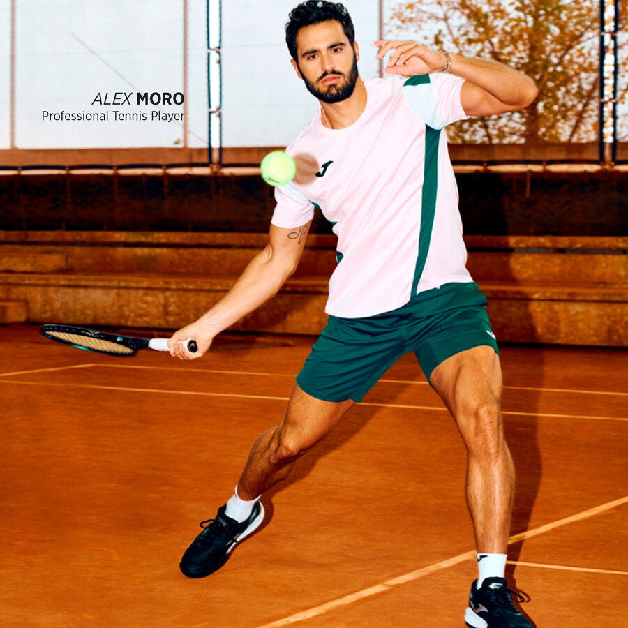 TEE SHIRT JOMA PADEL MONTRÉAL BLANC VERT