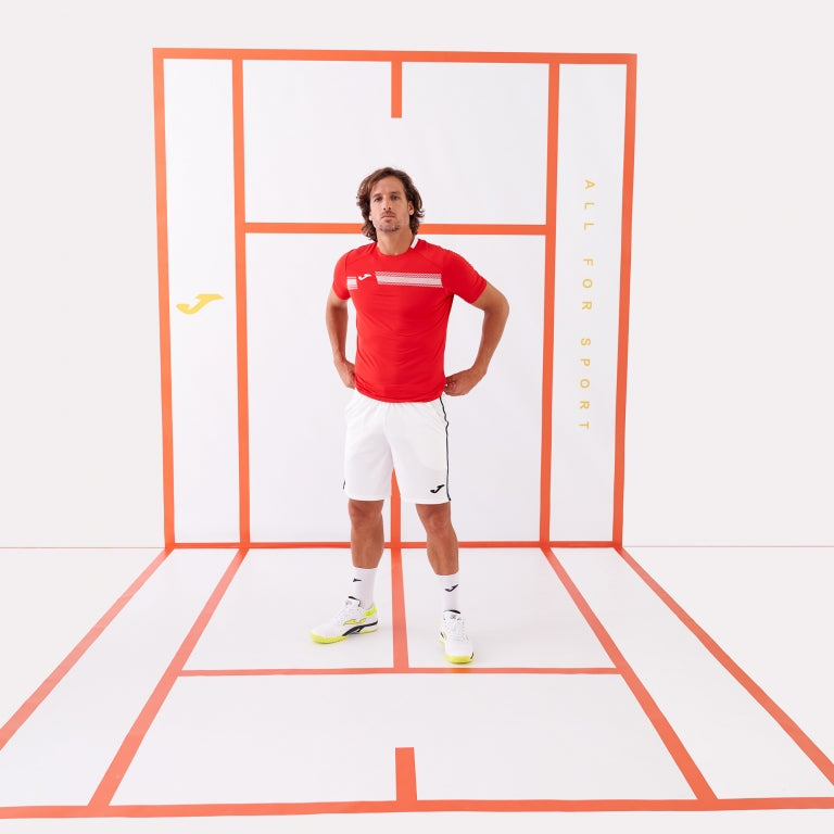 SHORT JOMA PADEL OPEN III BLANCO MARINO