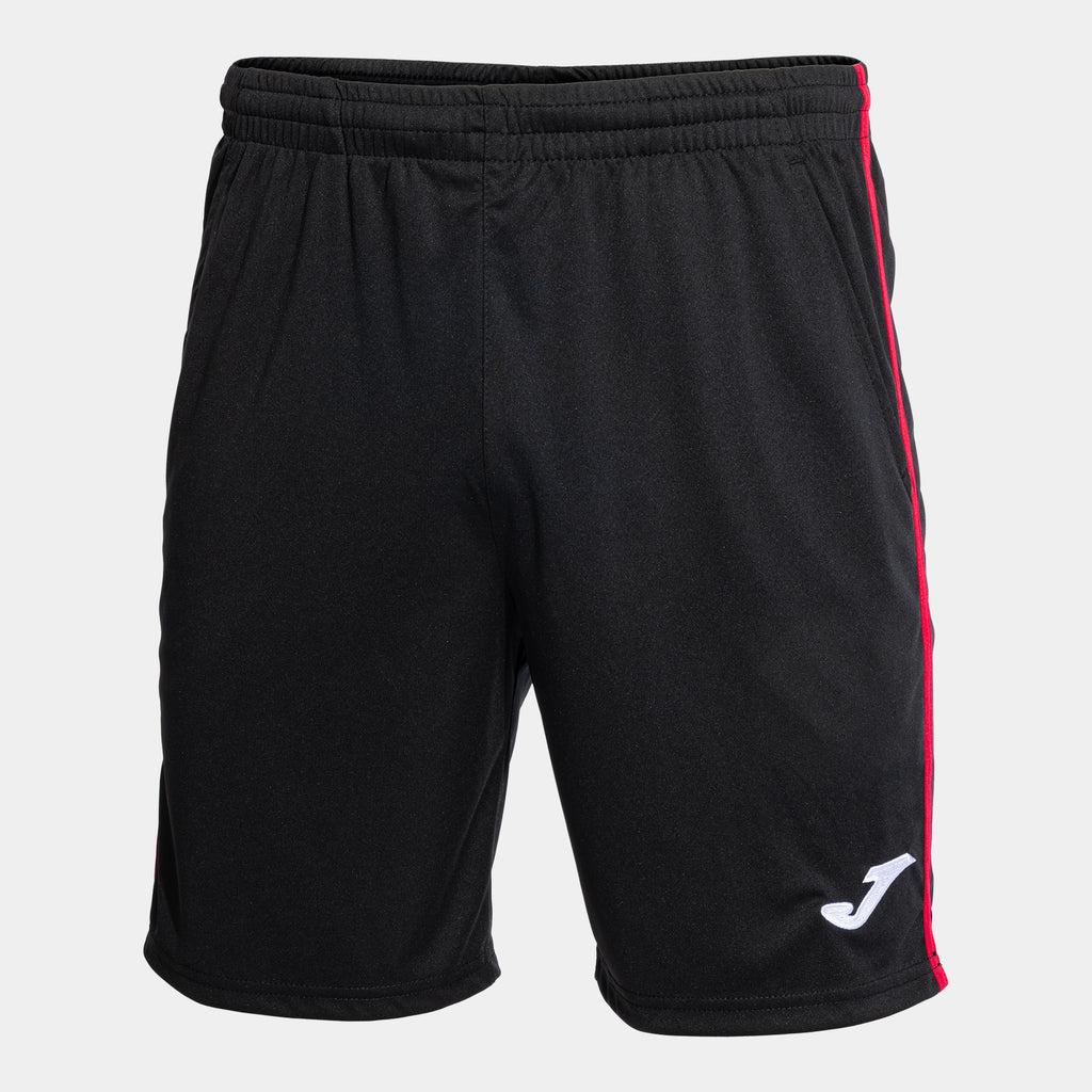 SHORT JOMA PADEL OPEN III NEGRO ROJO