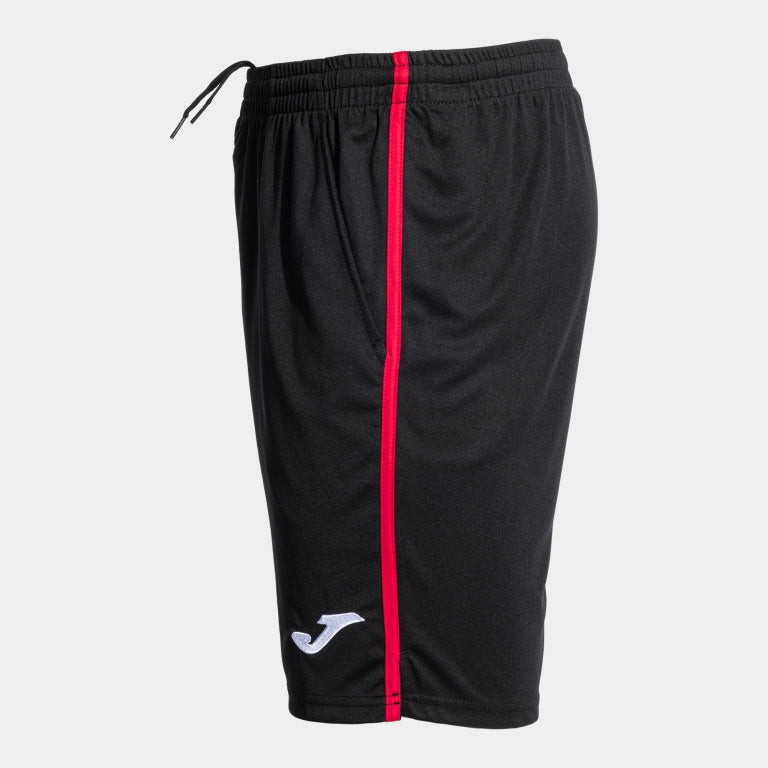 SHORT JOMA PADEL OPEN III NEGRO ROJO