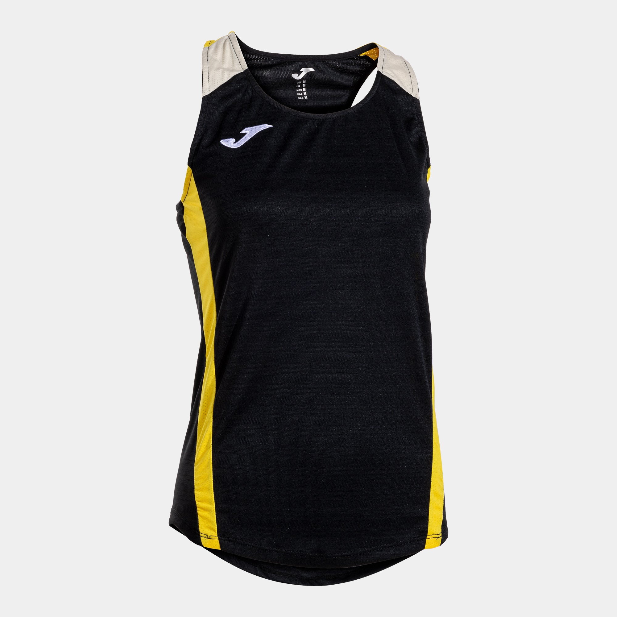 DÉBARDEUR JOMA PADEL LADY NEGRO AMARILLO