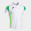 POLO JOMA PADEL MONTRÉAL BLANCO VERDE FLUOR
