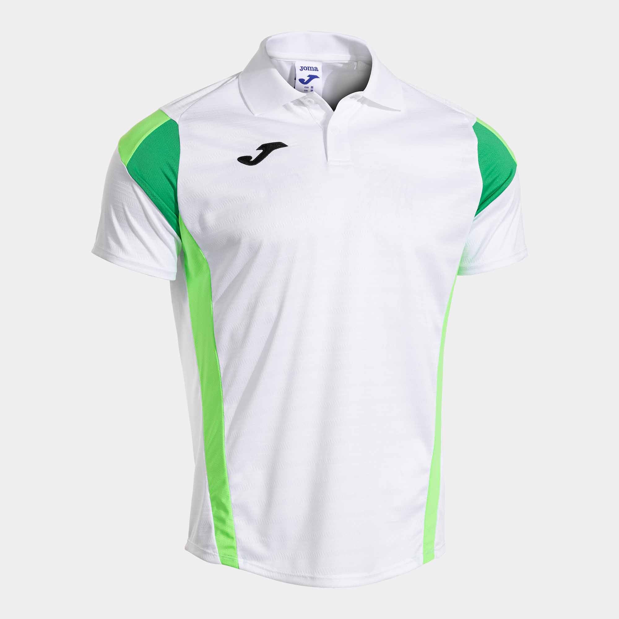 POLO JOMA PADEL MONTRÉAL BLANCO VERDE FLUOR