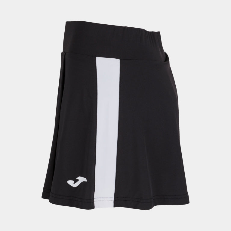JUPE SHORT JOMA PADEL FALDA TORNEO II NEGRO BLANCO