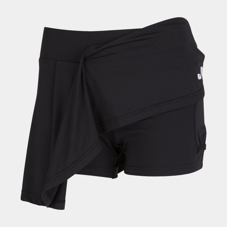 JUPE SHORT JOMA PADEL FALDA TORNEO II NEGRO BLANCO