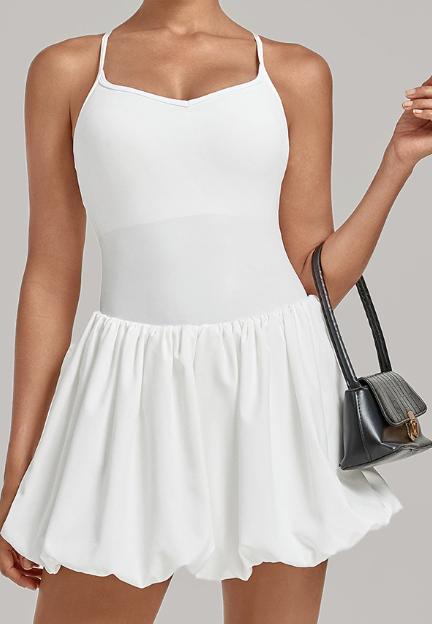 PADEL TECHLINE Robe Peplum Cross - visuel 5