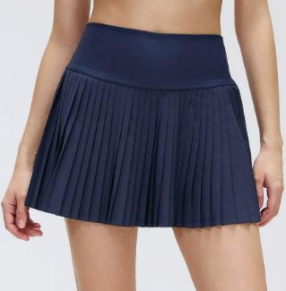 Jupe de padel femme Air Pleat marine – vue de face