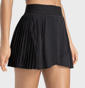 Jupe de padel femme Pleat Motion noire – vue de face