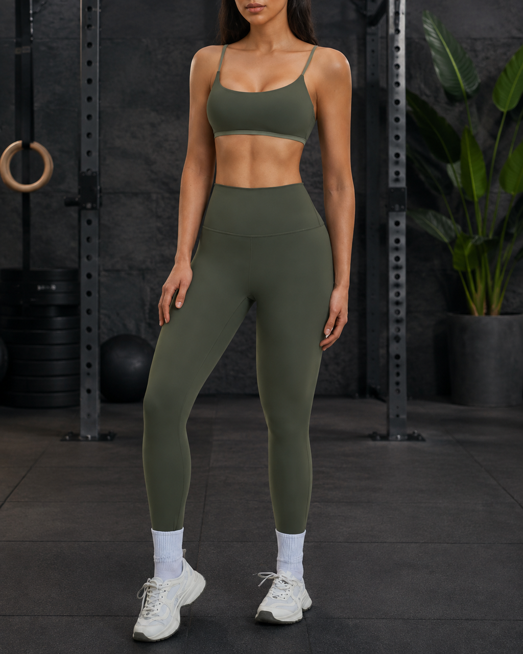 FITLINE Pulse 25 — Tenue fitness femme — visuel premium Réunion 4:5