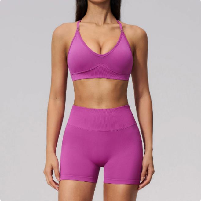 FITLINE Seamless Cross — Ensemble short femme — vue 03