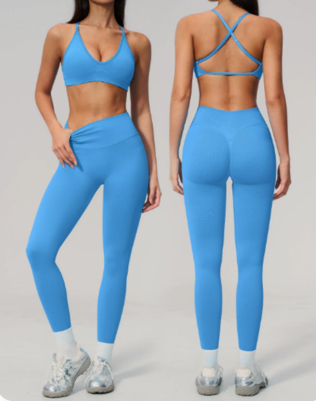 FITLINE Seamless Cross — Ensemble legging femme — vue 01