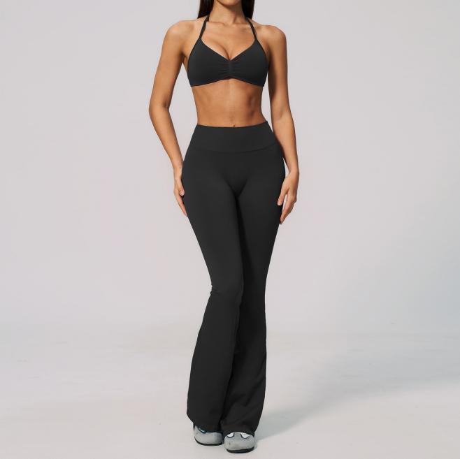 FITLINE Seamless Twist — Ensemble pantalon évasé femme — vue 02