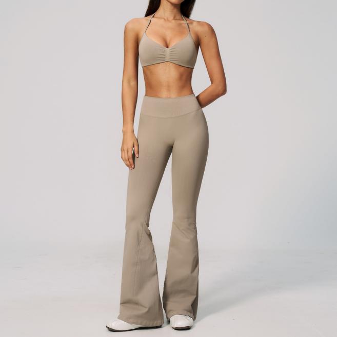 FITLINE Seamless Twist — Ensemble pantalon évasé femme — vue 03