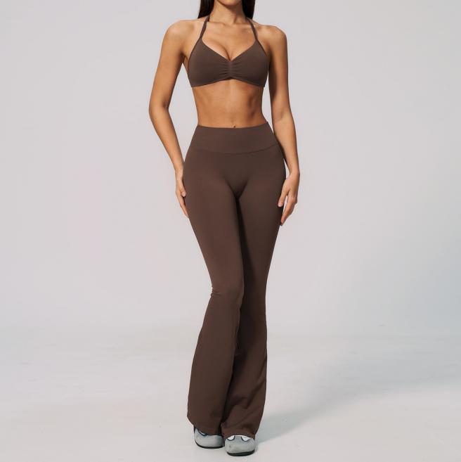 FITLINE Seamless Twist — Ensemble pantalon évasé femme — vue 04