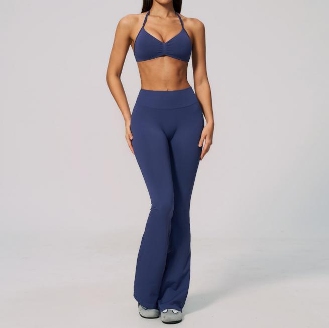 FITLINE Seamless Twist — Ensemble pantalon évasé femme — vue 06