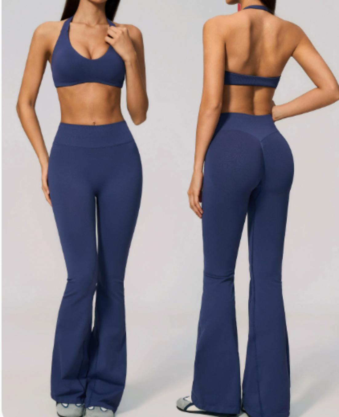 FITLINE Seamless Core — Ensemble pantalon évasé femme — vue 01