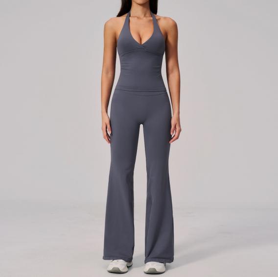 FITLINE Seamless Flow — Combinaison évasée femme — vue 03