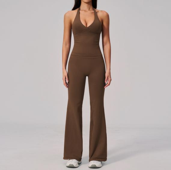 FITLINE Seamless Flow — Combinaison évasée femme — vue 04