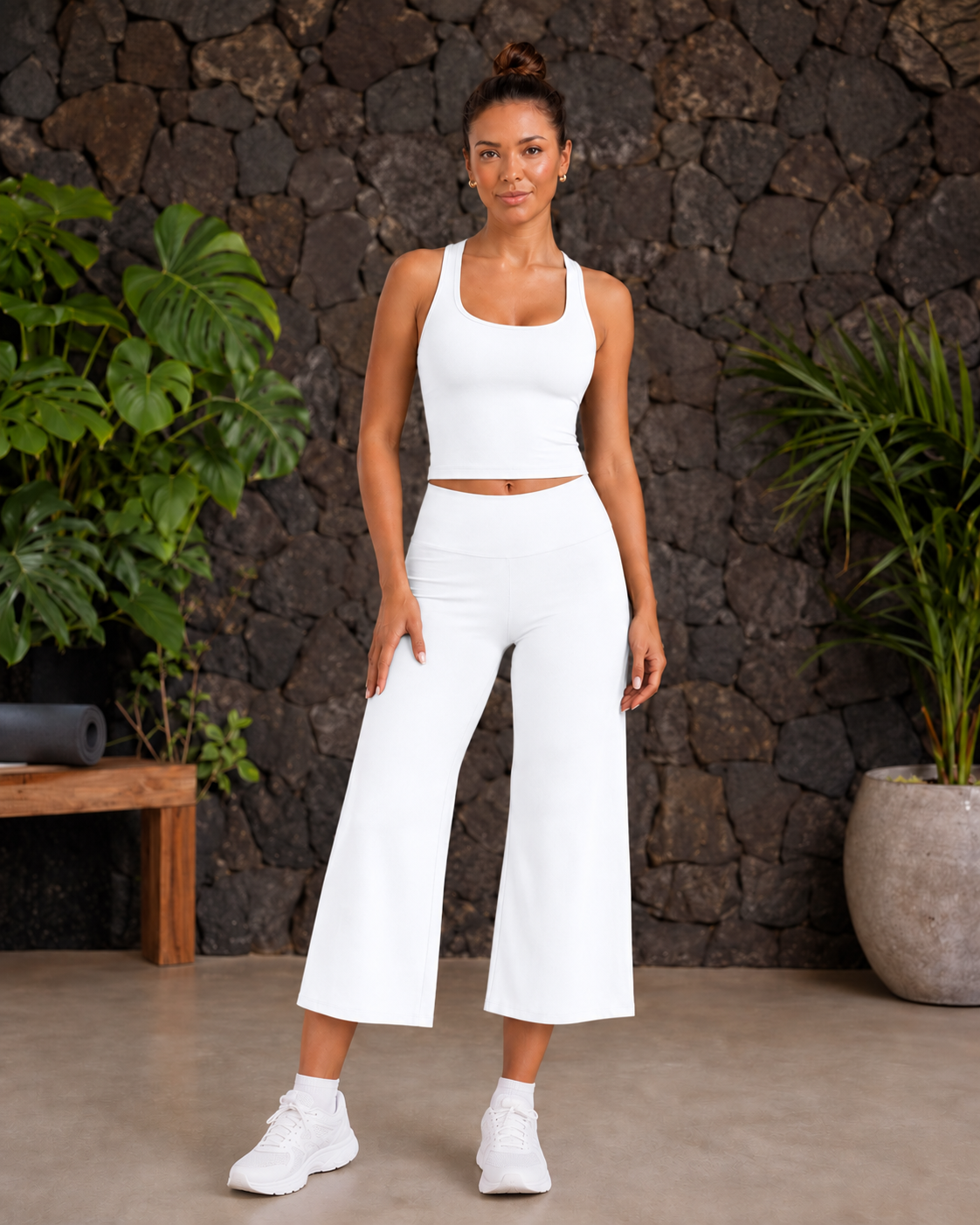 FITLINE Aura 08 — Blanc — visuel réaliste La Réunion — format 4:5