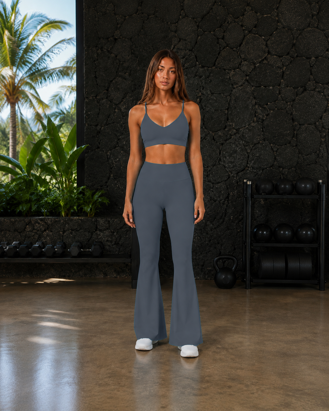 FITLINE Lagoon 09 — Tenue fitness femme — visuel humain premium La Réunion — vue principale