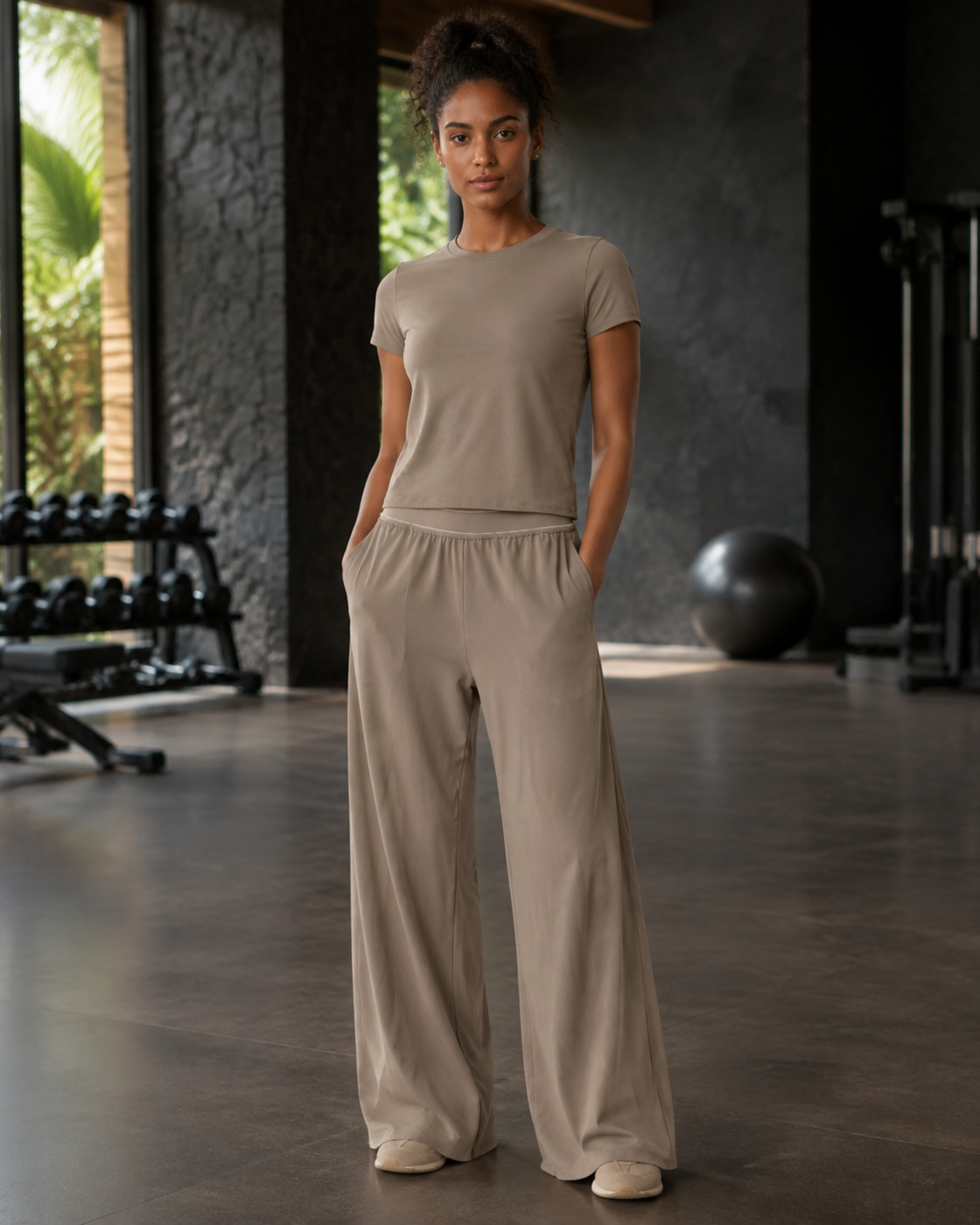 FITLINE Motion 22 sable — tenue fitness femme à La Réunion