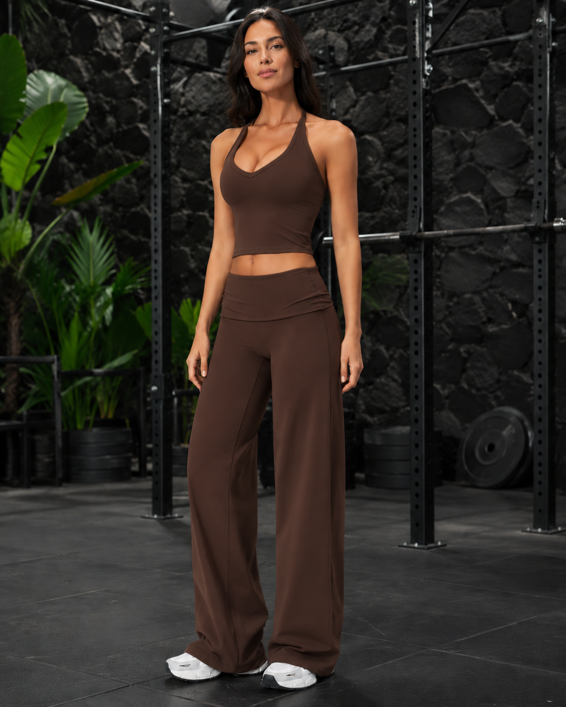 FITLINE Pulse 08 — Chocolat — tenue fitness femme à La Réunion