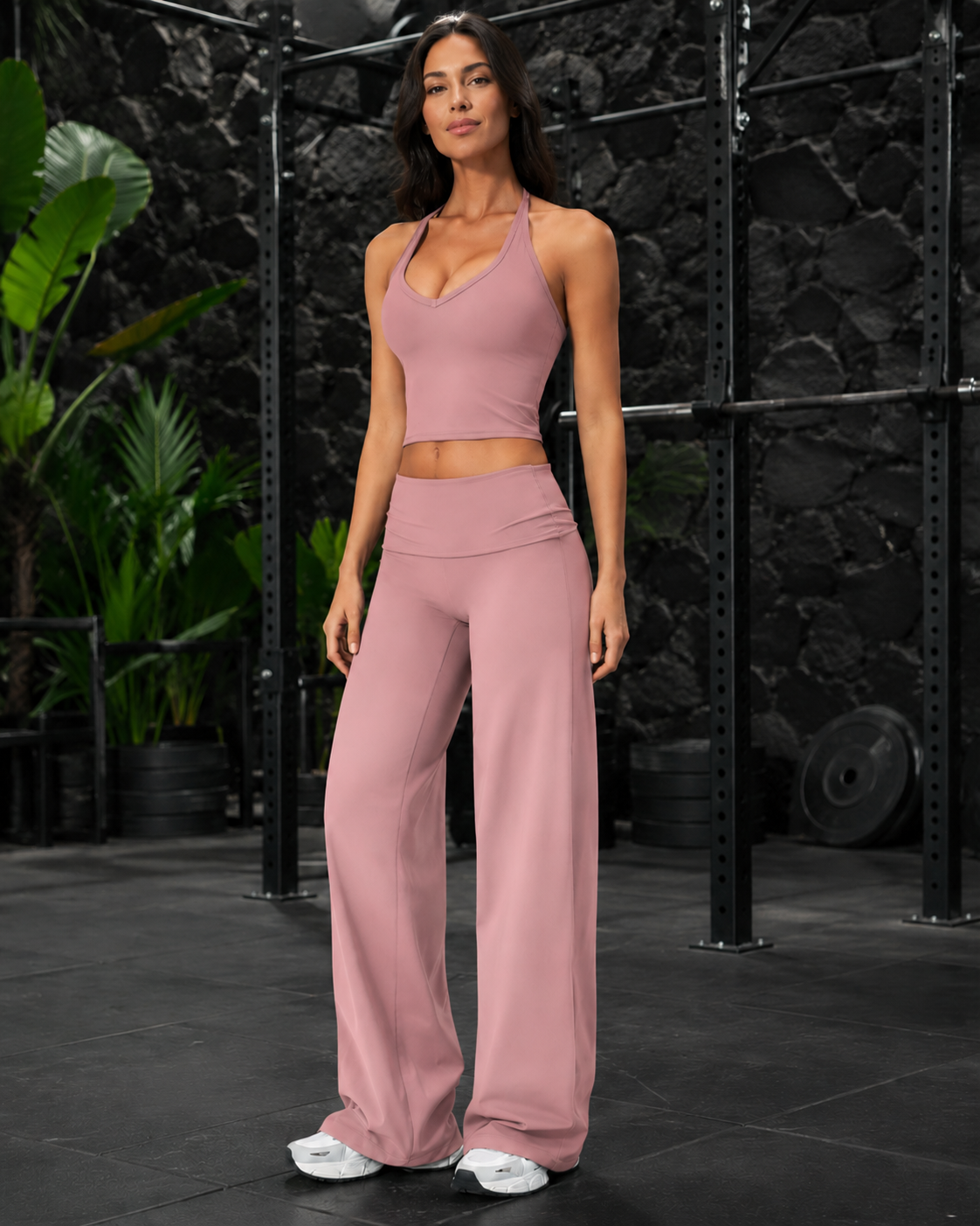 FITLINE Pulse 08 — Rose poudré — tenue fitness femme à La Réunion