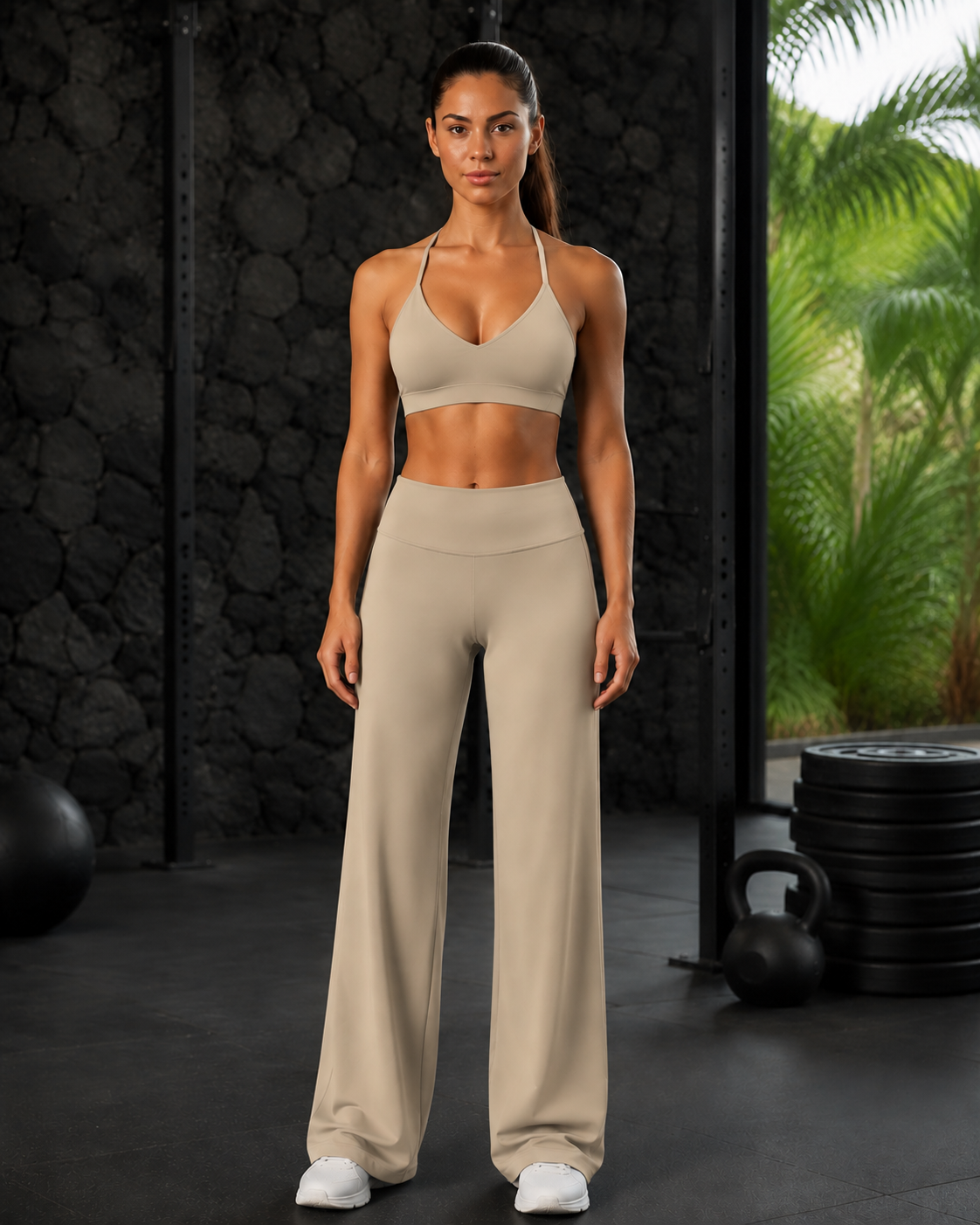 FITLINE Pulse 18 — Sable — tenue fitness femme à La Réunion