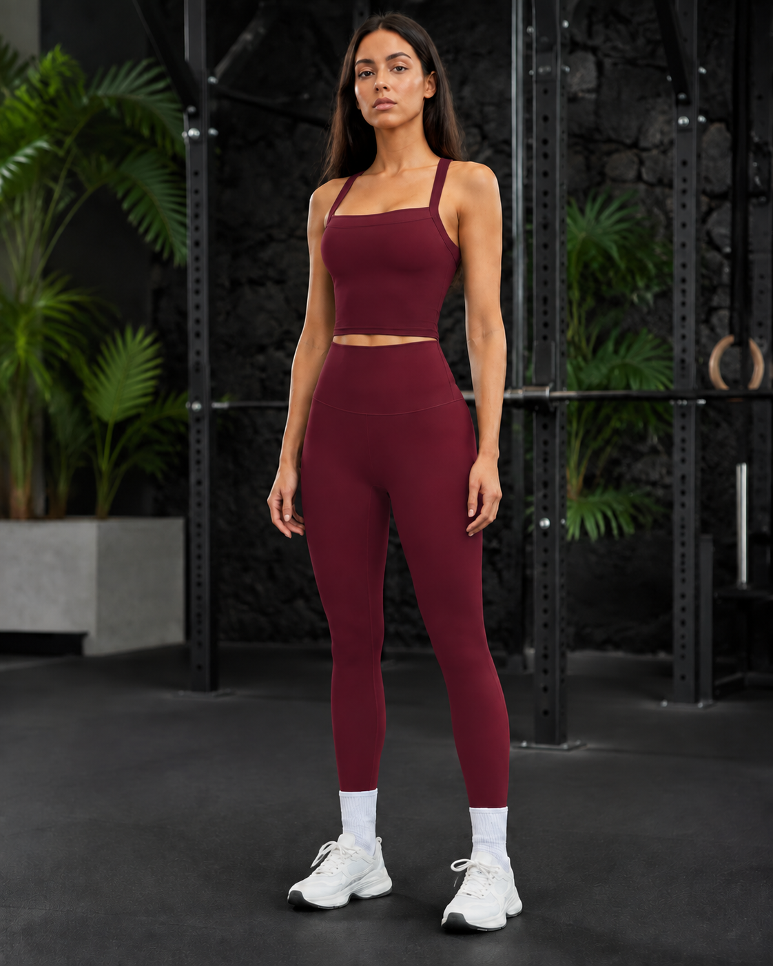 FITLINE Pulse 23 — Bordeaux — tenue fitness femme à La Réunion