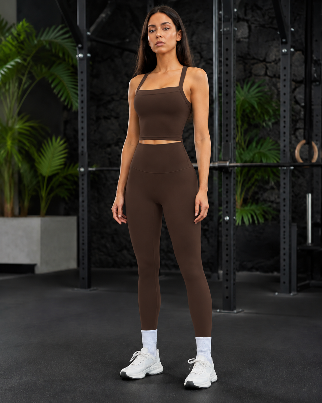 FITLINE Pulse 23 — Chocolat — tenue fitness femme à La Réunion