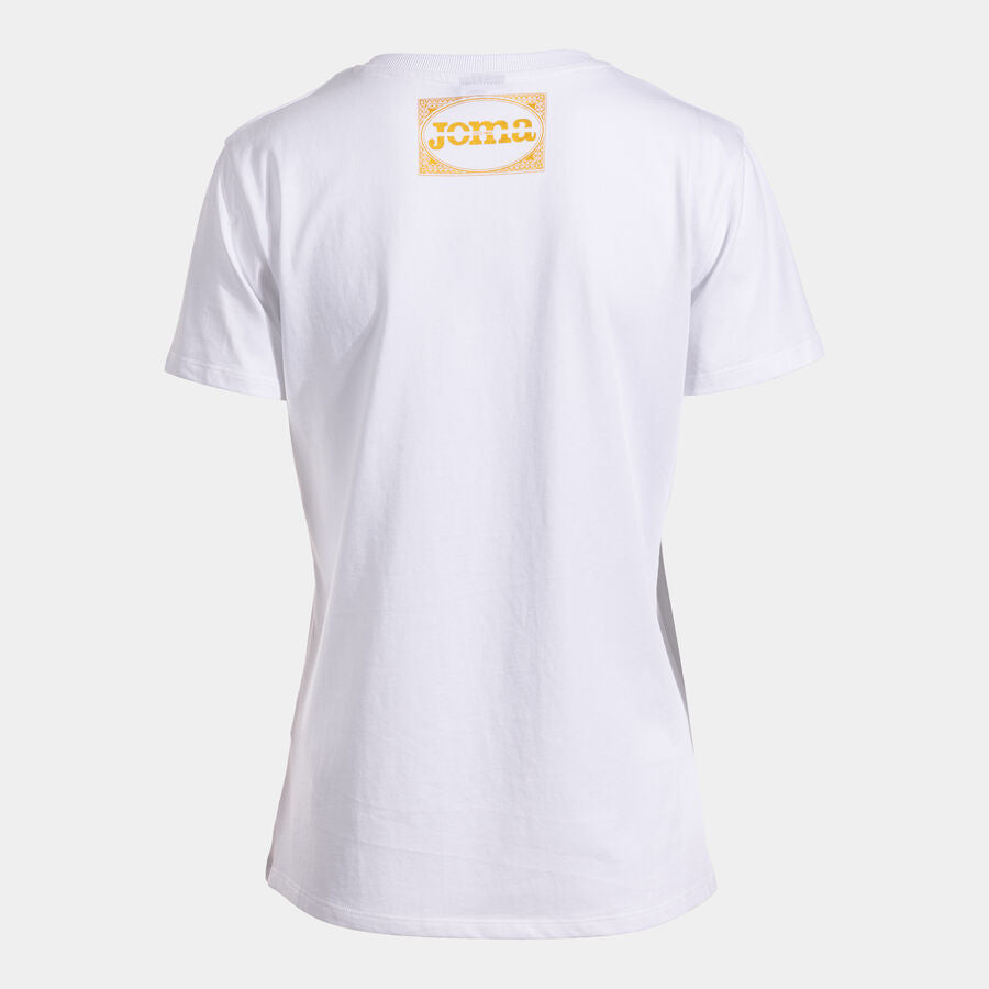 T-shirt femme Joma Combat blanc - vue de dos