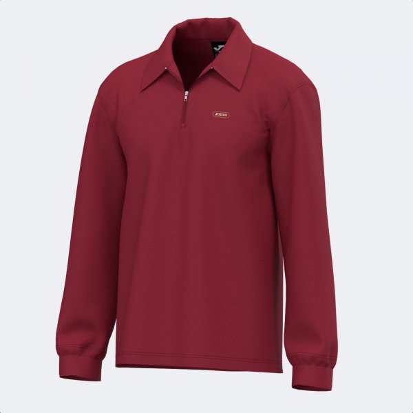 Joma Mimetic — Polo à manches longues homme — lie-de-vin
