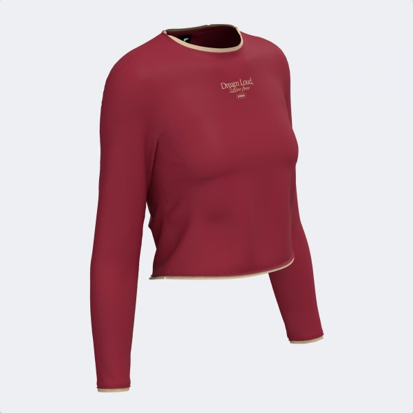 Joma Mimetic — T-shirt à manches longues femme — lie-de-vin