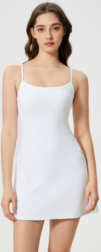 Robe de padel femme Cool Breeze blanche – vue de face