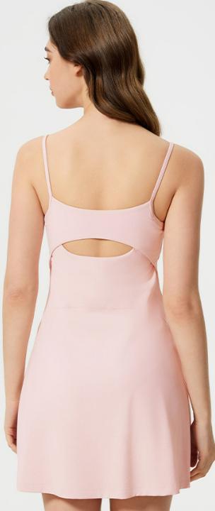 Robe de padel femme Cool Breeze rose – vue de dos