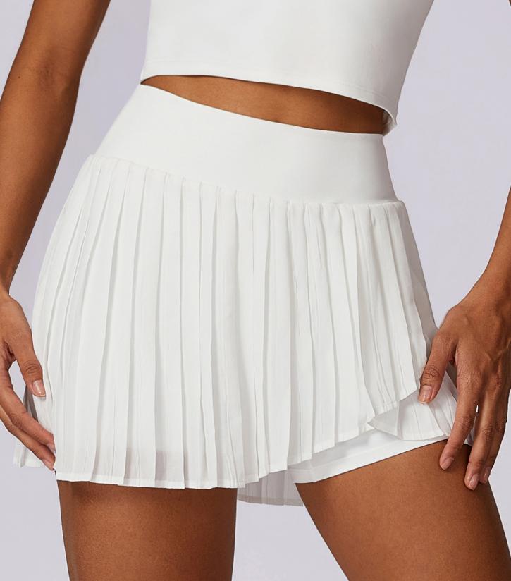 PADEL TECHLINE – Jupe Soft Pleat blanche – vue principale
