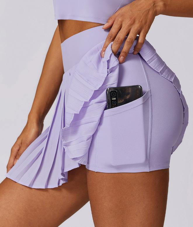 PADEL TECHLINE – Jupe Soft Pleat violette – vue principale
